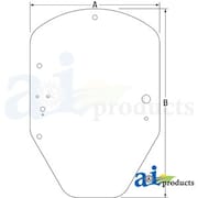 A & I PRODUCTS Glass; Cab Door 0" x0" x0" A-T344818